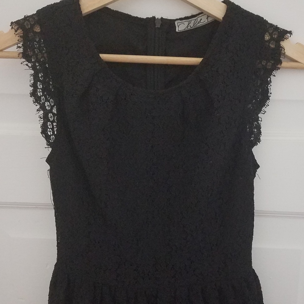 Lace Peplum Top